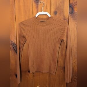 Forever 21 Ribbed Burnt Orange Sweater